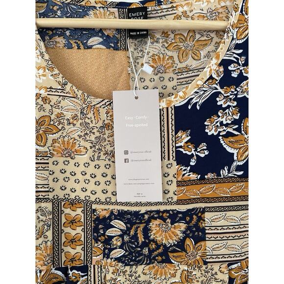 NWT Emery Rose Patchwork Lightweight Tank Dress Women's XL Vacation Beach Boho - Picture 6 of 10